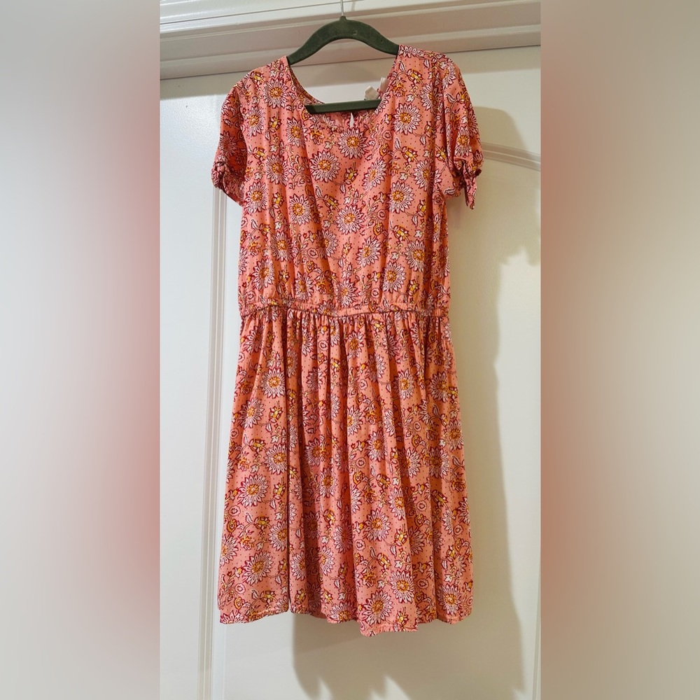 GAP Pink & Coral Floral Dress